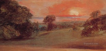 Paisaje nocturno en East Bergholt romántico John Constable Pinturas al óleo